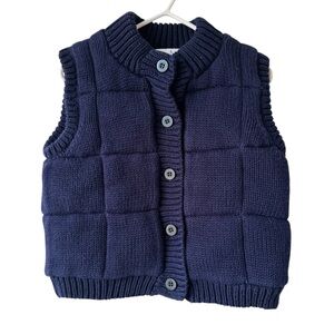 Florence Eiseman Kids (4) Navy Knit Vest